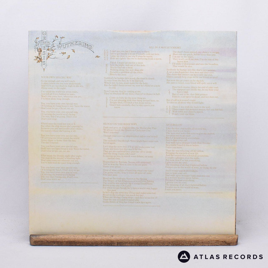 Genesis - Wind & Wuthering - Textured Sleeve A//2 B//2 LP Vinyl Record - EX/EX