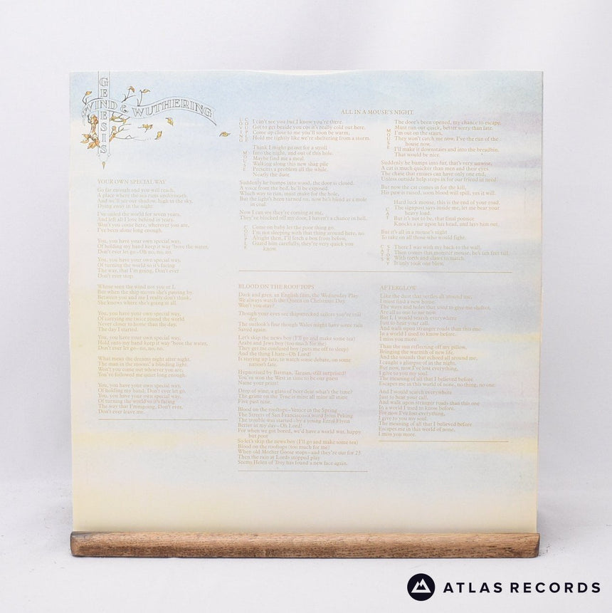 Genesis - Wind & Wuthering - Textured Sleeve A//2 B//2 LP Vinyl Record - VG+/EX