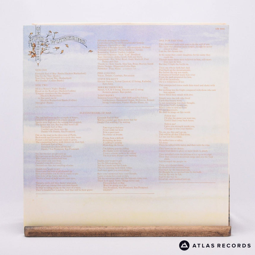 Genesis - Wind & Wuthering - Textured Sleeve LP Vinyl Record - EX/EX