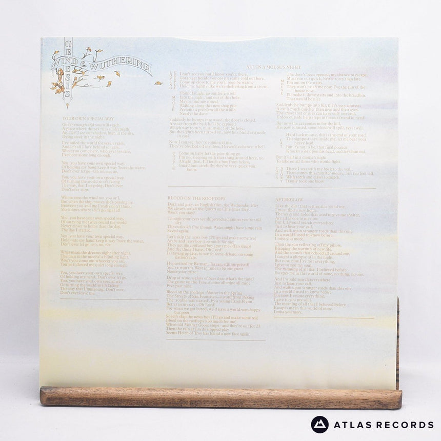 Genesis - Wind & Wuthering - Textured Sleeve A//2 B//3 LP Vinyl Record - EX/EX