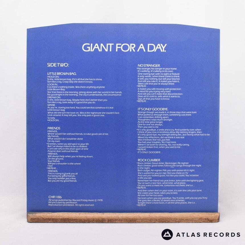 Gentle Giant - Giant For A Day - Insert LP Vinyl Record - EX/NM