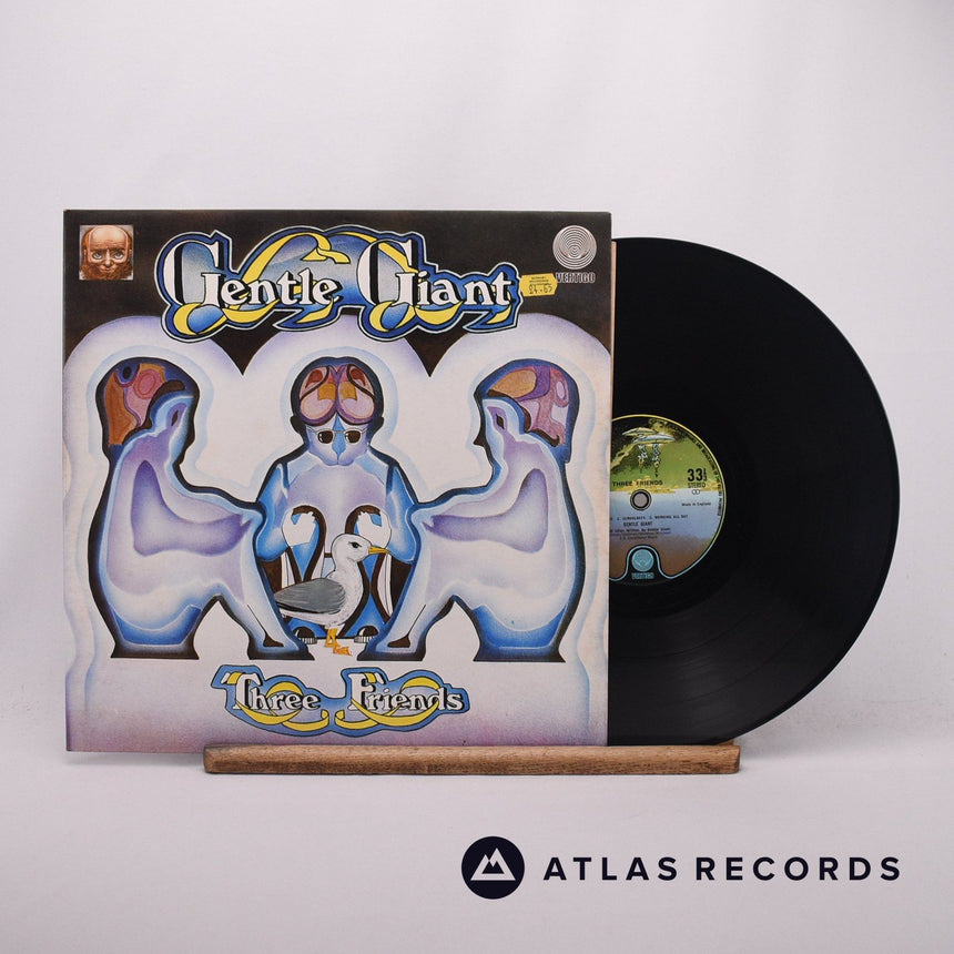 Gentle Giant Three Friends LP Vinyl Record - Front Cover & Record