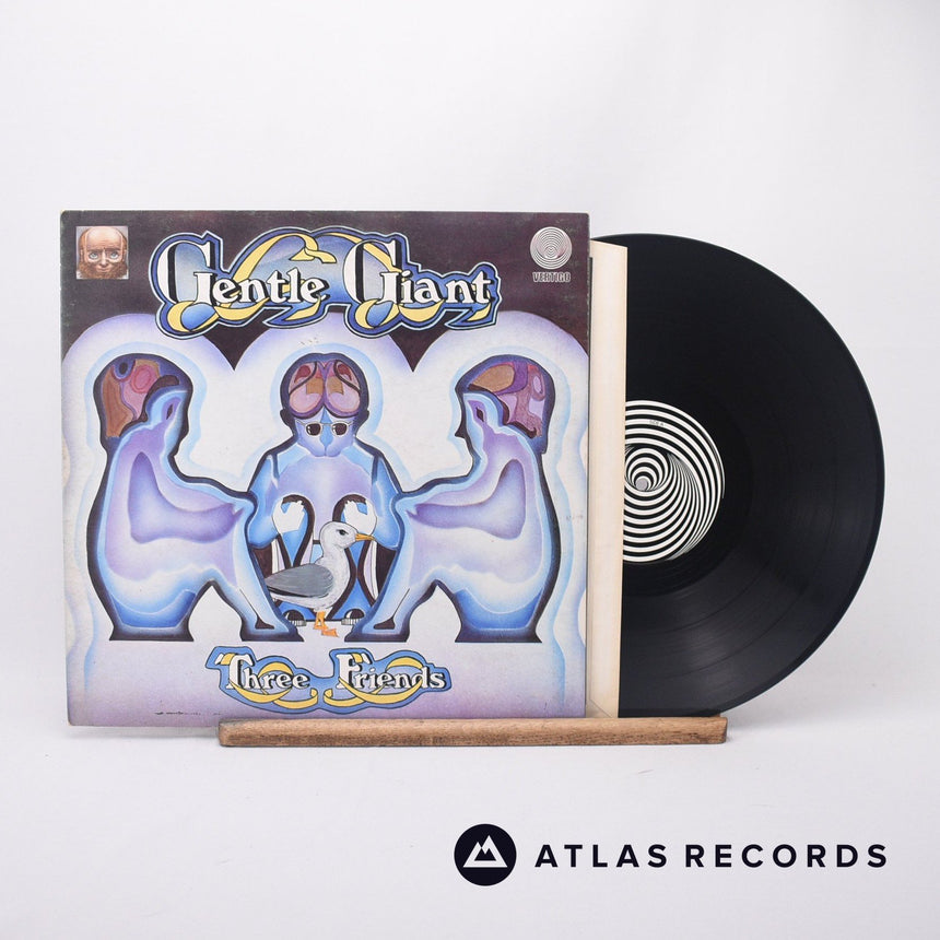 Gentle Giant Three Friends LP Vinyl Record - Front Cover & Record