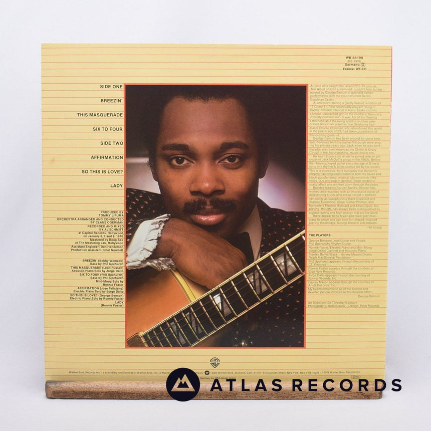 George Benson - Breezin' - Reissue Strawberry LP Vinyl Record - EX/EX