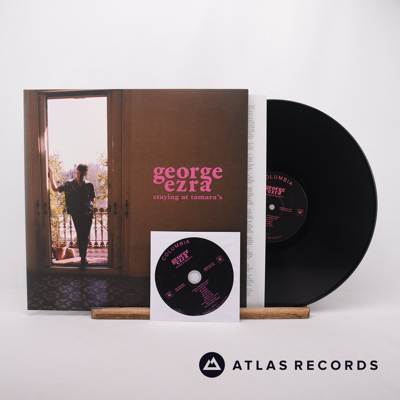 George Ezra Staying At Tamara's LP + CD Vinyl Record - Front Cover & Record