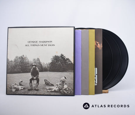 George Harrison All Things Must Pass 3 x LP Vinyl Record - Front Cover & Record