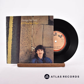 George Harrison All Those Years Ago 7" Vinyl Record - Front Cover & Record