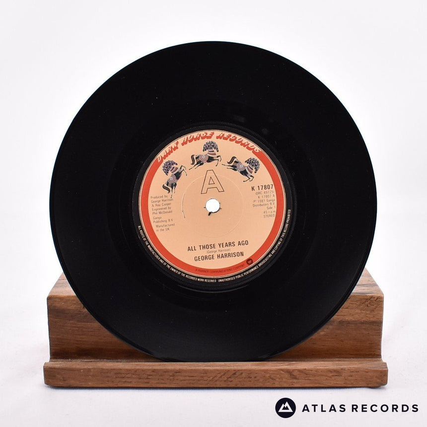 George Harrison - All Those Years Ago - 7" Vinyl Record - EX/EX