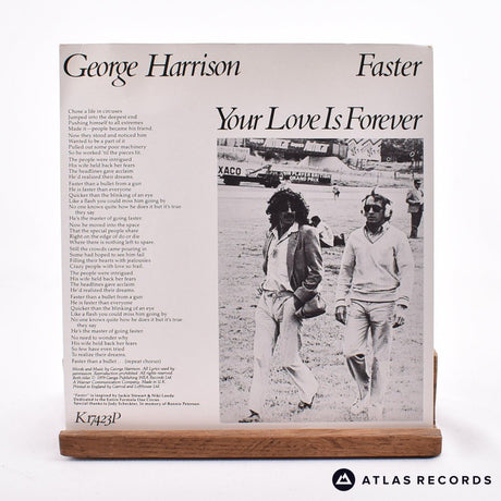 George Harrison - Faster - Picture Disc Strawberry 7" Vinyl Record - EX