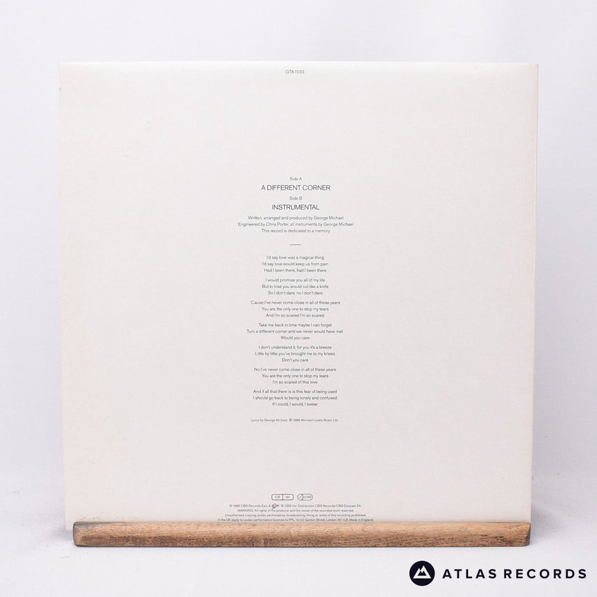 George Michael - A Different Corner - 12" Vinyl Record - VG+/VG+