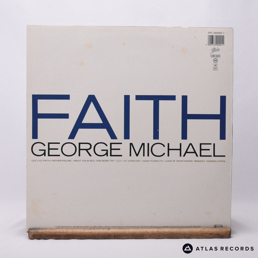 George Michael - Faith - Lyric Sheet A-1 B-1 LP Vinyl Record - VG+/VG+