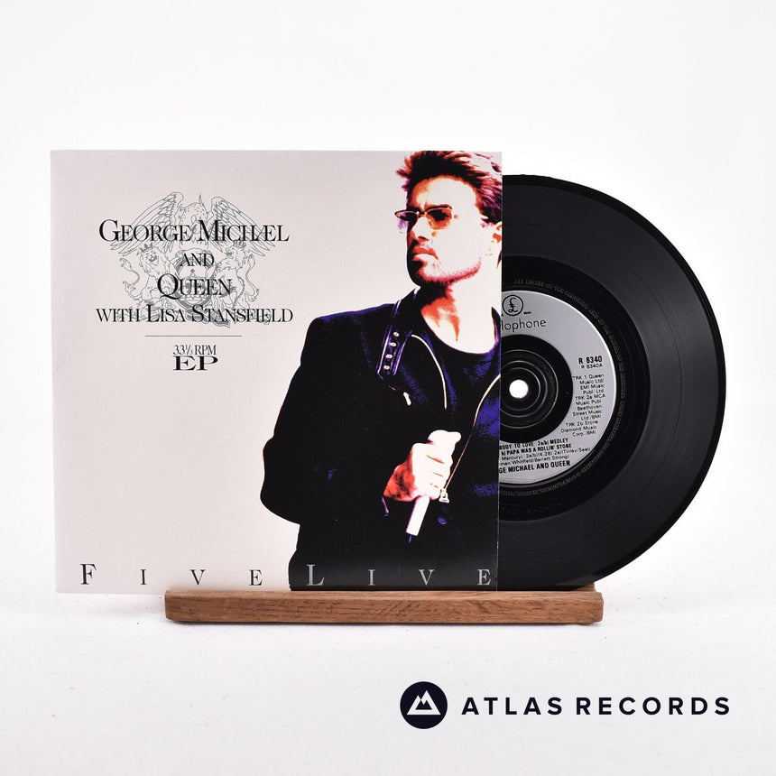 George Michael Five Live 7" Vinyl Record - Front Cover & Record