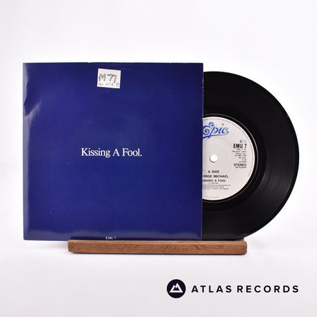 George Michael Kissing A Fool 7" Vinyl Record - Front Cover & Record