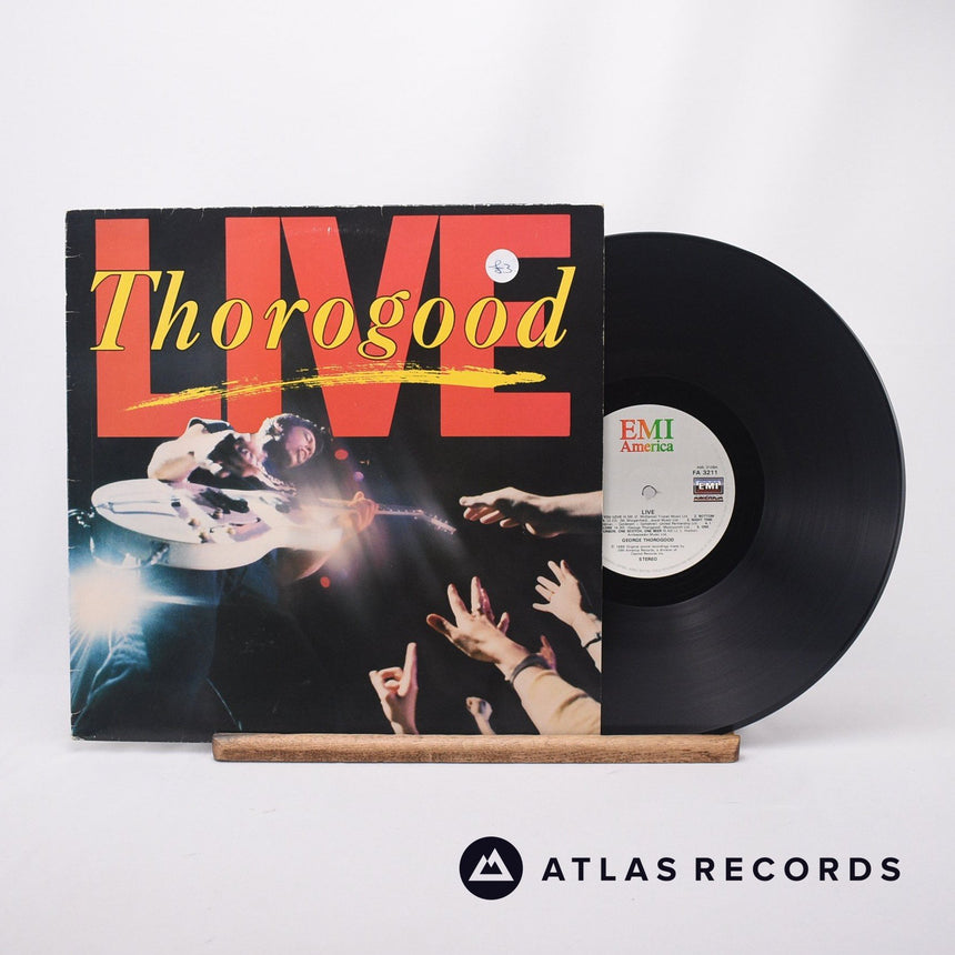 George Thorogood & The Destroyers Live LP Vinyl Record - Front Cover & Record