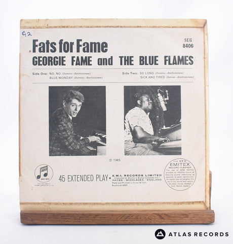 Georgie Fame & The Blue Flames - Fats For Fame - 7" EP Vinyl Record - VG+/VG