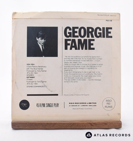 Georgie Fame - Yeh, Yeh / Getaway - 7" Vinyl Record - VG+/EX