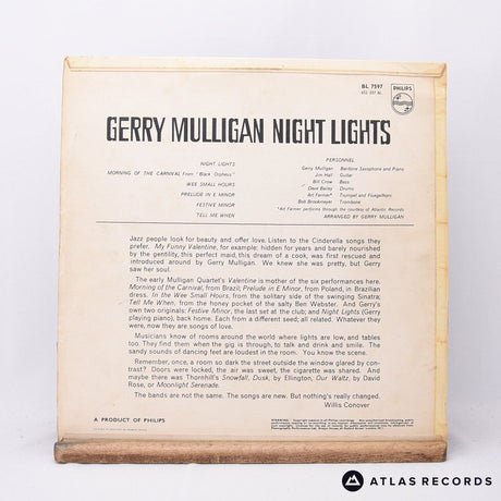 Gerry Mulligan - Night Lights - 1L 2L LP Vinyl Record - VG+/VG+