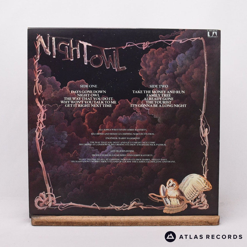 Gerry Rafferty - Night Owl - Bilbo LP Vinyl Record - EX/EX
