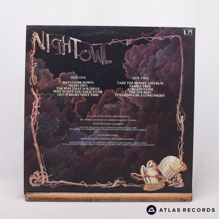 Gerry Rafferty - Night Owl - Bilbo LP Vinyl Record - EX/VG+