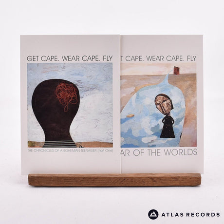 Get Cape. Wear Cape. Fly - War Of The Worlds - Blue White 7" Vinyl Record - NM/NM