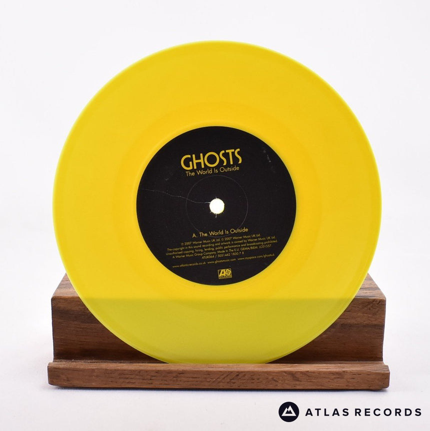 Ghosts - The World Is Outside - Yellow 7" Vinyl Record - NM/NM