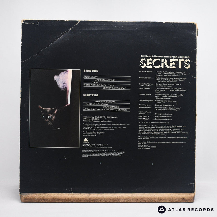 Gil Scott-Heron & Brian Jackson - Secrets - A//1 B//1 LP Vinyl Record - VG/VG