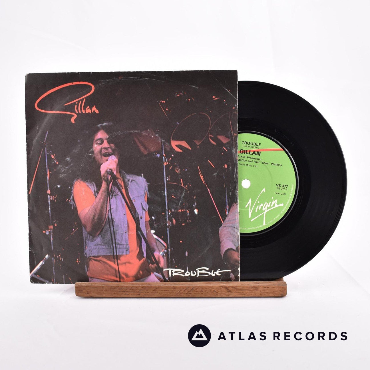 Gillan Trouble 7" Vinyl Record - Front Cover & Record