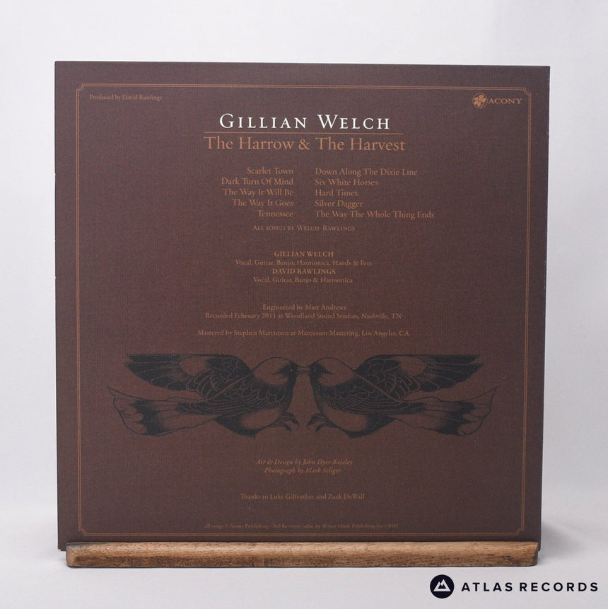Gillian Welch - The Harrow & The Harvest - Lyric Sheet LP Vinyl Record - NM/VG+