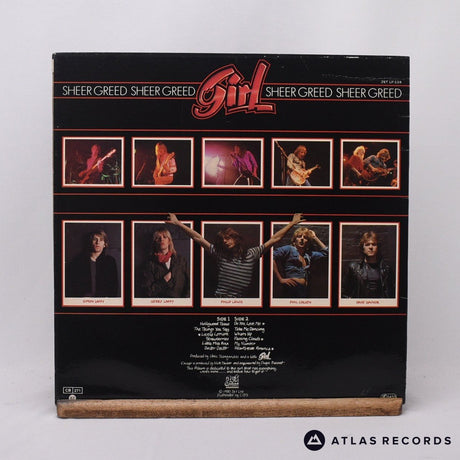 Girl - Sheer Greed - LP Vinyl Record - EX/EX