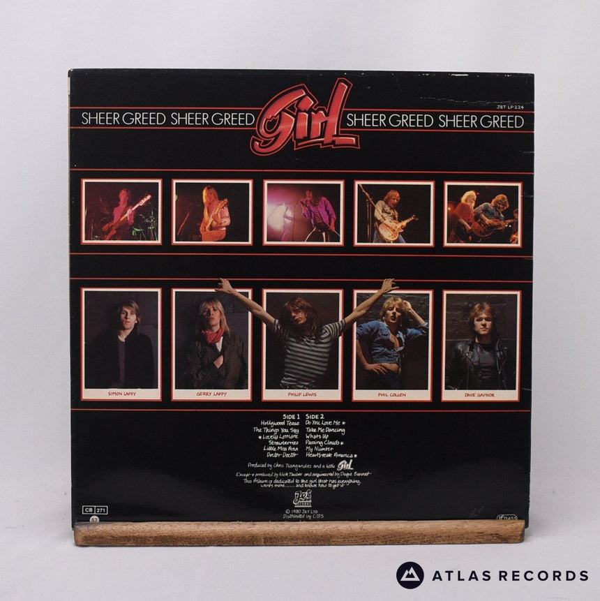Girl - Sheer Greed - LP Vinyl Record - EX/EX