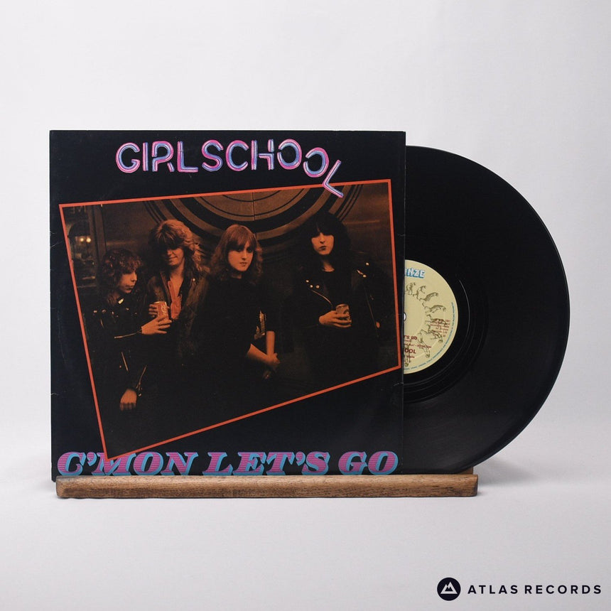 Girlschool C'mon Let's Go 10" Vinyl Record - Front Cover & Record