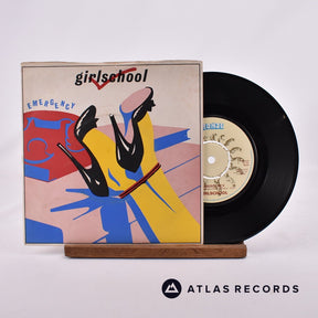 Girlschool Emergency 7" Vinyl Record - Front Cover & Record