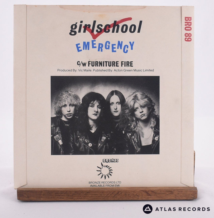 Girlschool - Emergency - 7" Vinyl Record - VG+/VG+