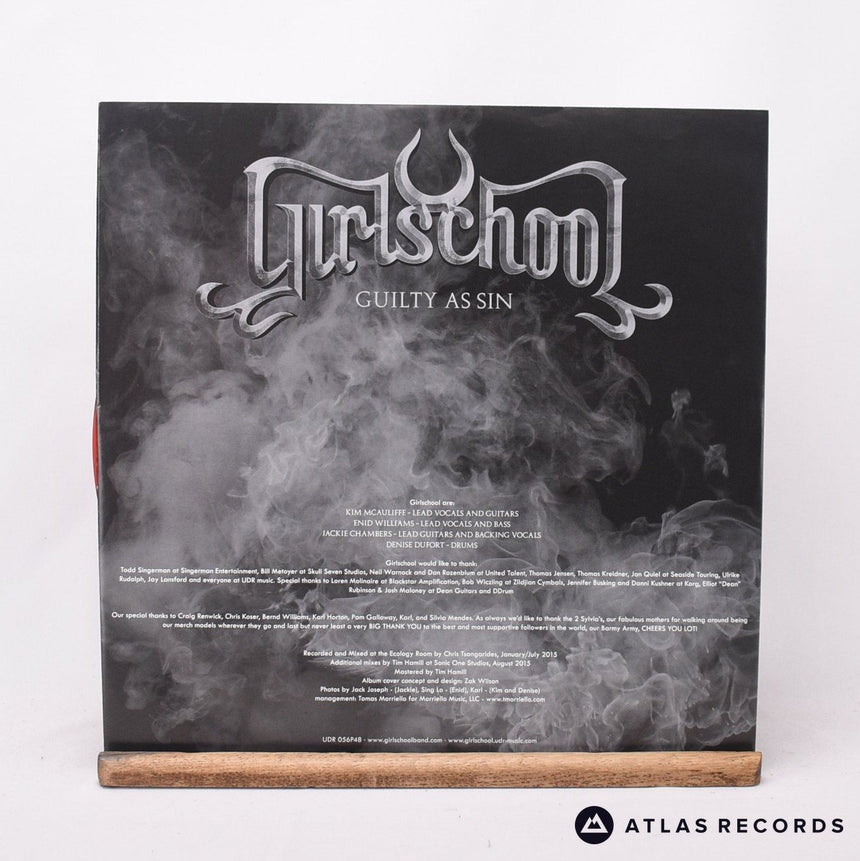 Girlschool - Guilty As Sin - Red Clear LP Vinyl Record - NM/NM
