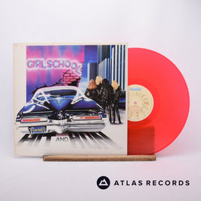 Girlschool Hit And Run LP Vinyl Record - Front Cover & Record