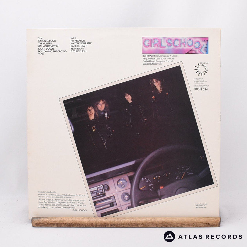 Girlschool - Hit And Run - First Uk Press LP Vinyl Record - EX/EX