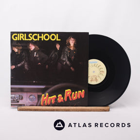 Girlschool Hit & Run 10" Vinyl Record - Front Cover & Record
