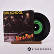 Girlschool Hit & Run 7" Vinyl Record - Front Cover & Record