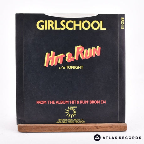 Girlschool - Hit & Run - 7" Vinyl Record - EX/EX