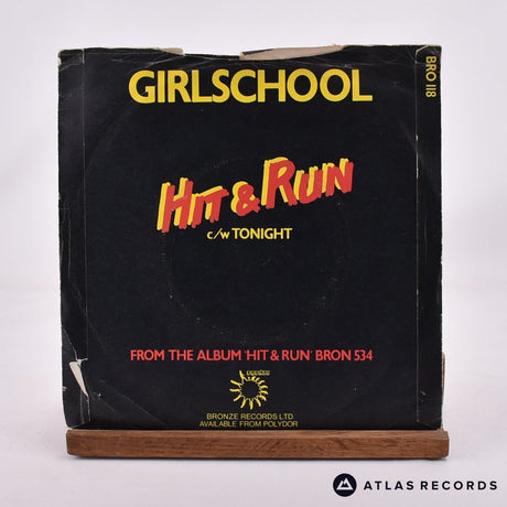 Girlschool - Hit & Run - 7" Vinyl Record - VG+/EX