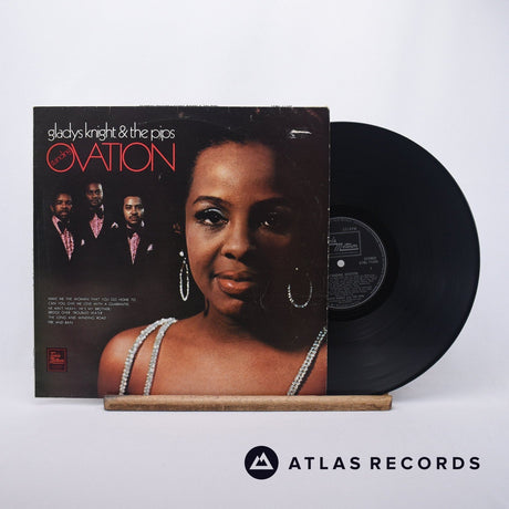 Gladys Knight And The Pips Standing Ovation LP Vinyl Record - Front Cover & Record