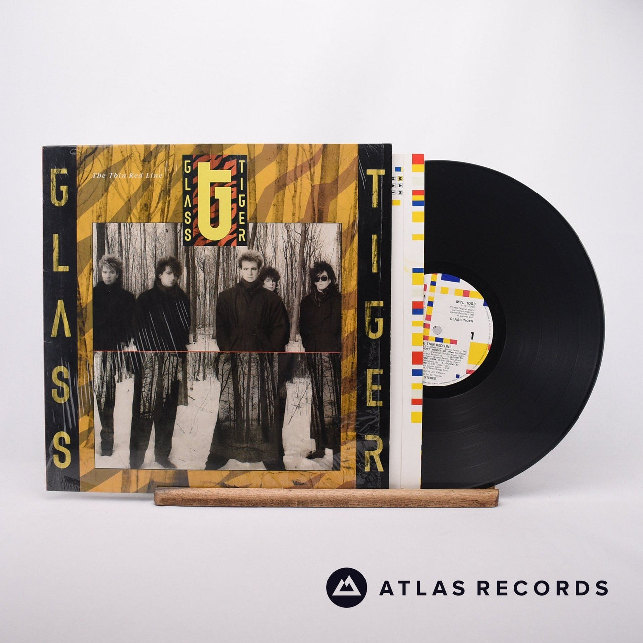 Glass Tiger The Thin Red Line LP Vinyl Record - Front Cover & Record