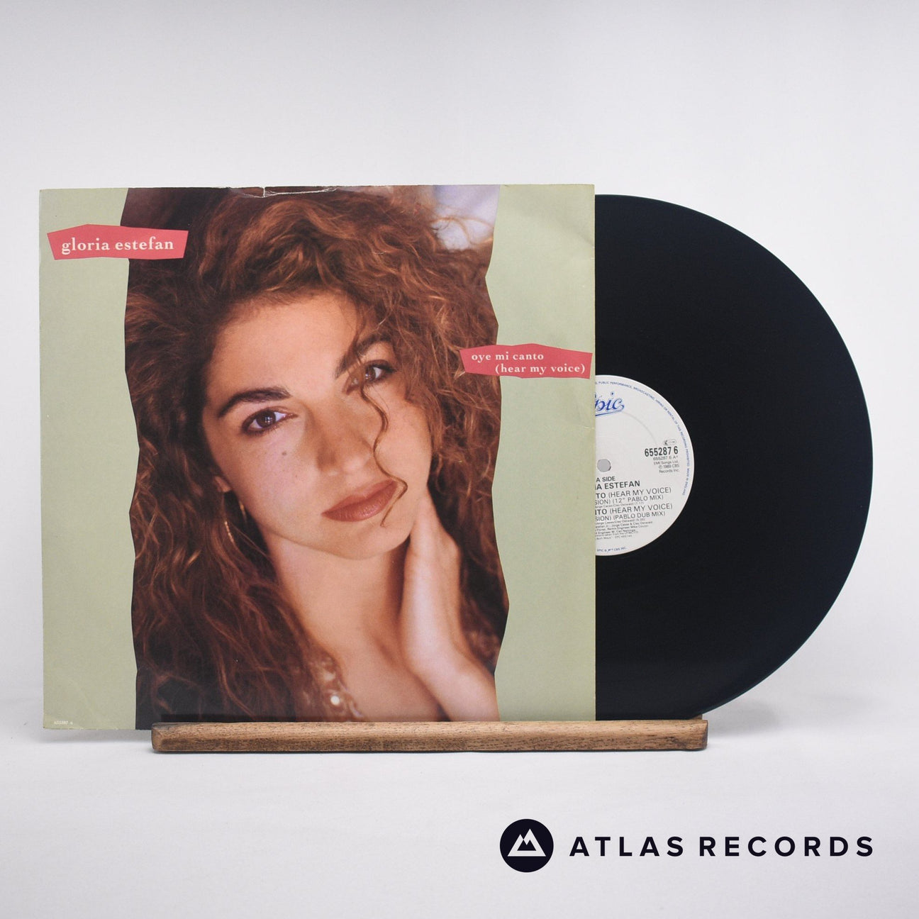 Gloria Estefan Oye Mi Canto 12" Vinyl Record - Front Cover & Record