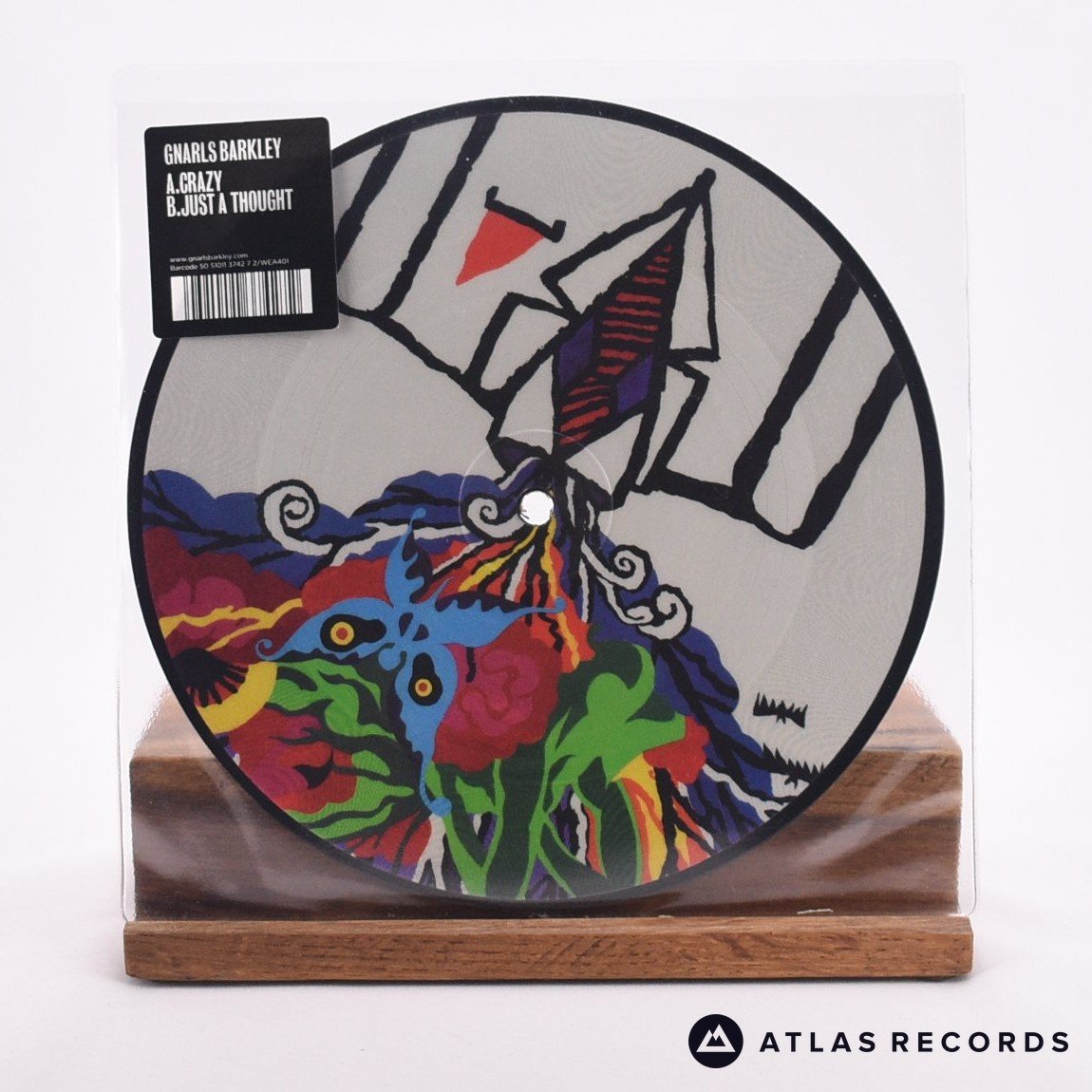 Gnarls Barkley Crazy 7" Vinyl Record - Front Cover & Record