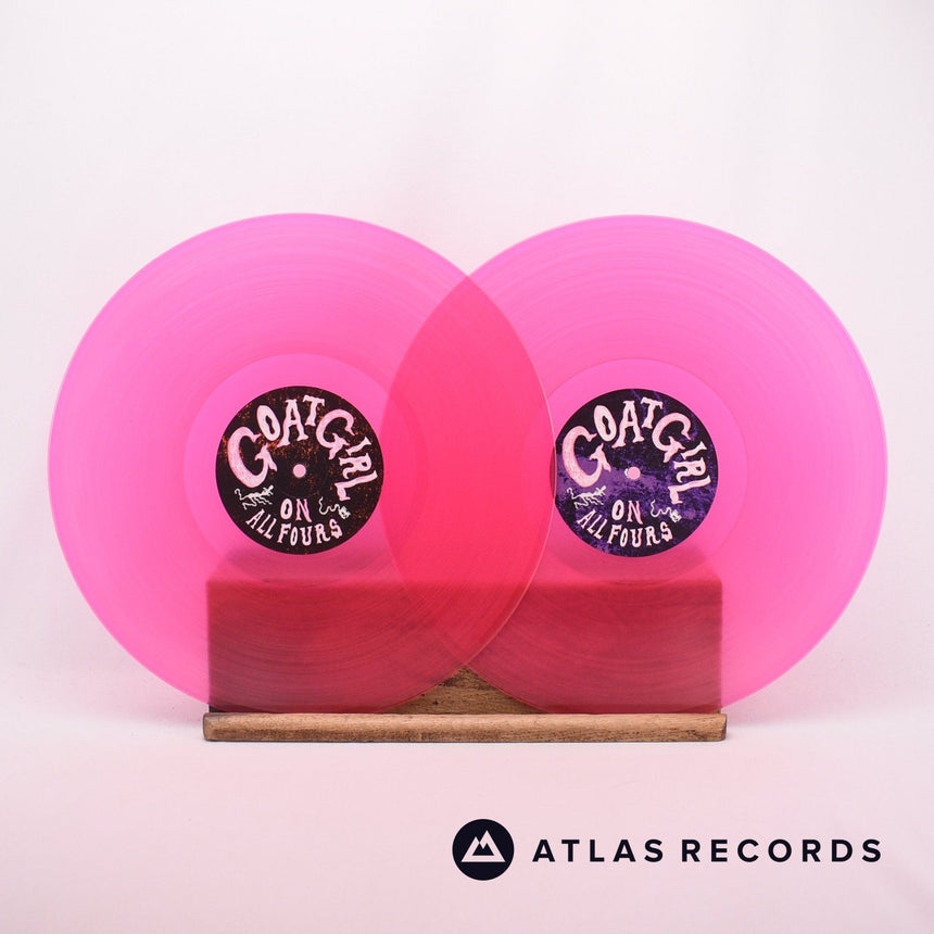 Goat Girl - On All Fours - Pink Transparent 2 x LP Vinyl Record - NM/NM