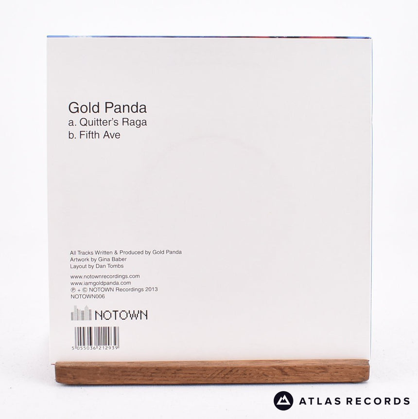 Gold Panda - Quitter's Raga - Limited Edition Reissue 7" Vinyl Record - NM/VG+
