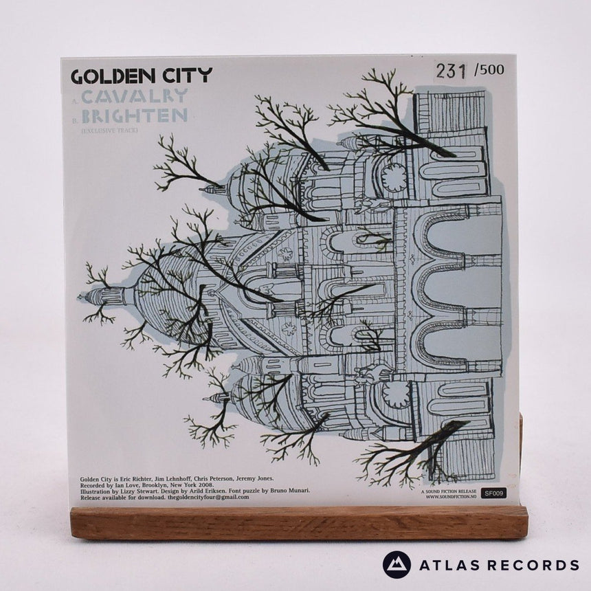 Golden City - Cavalry + Brighten - Blue Transparent 7" Vinyl Record - NM/NM