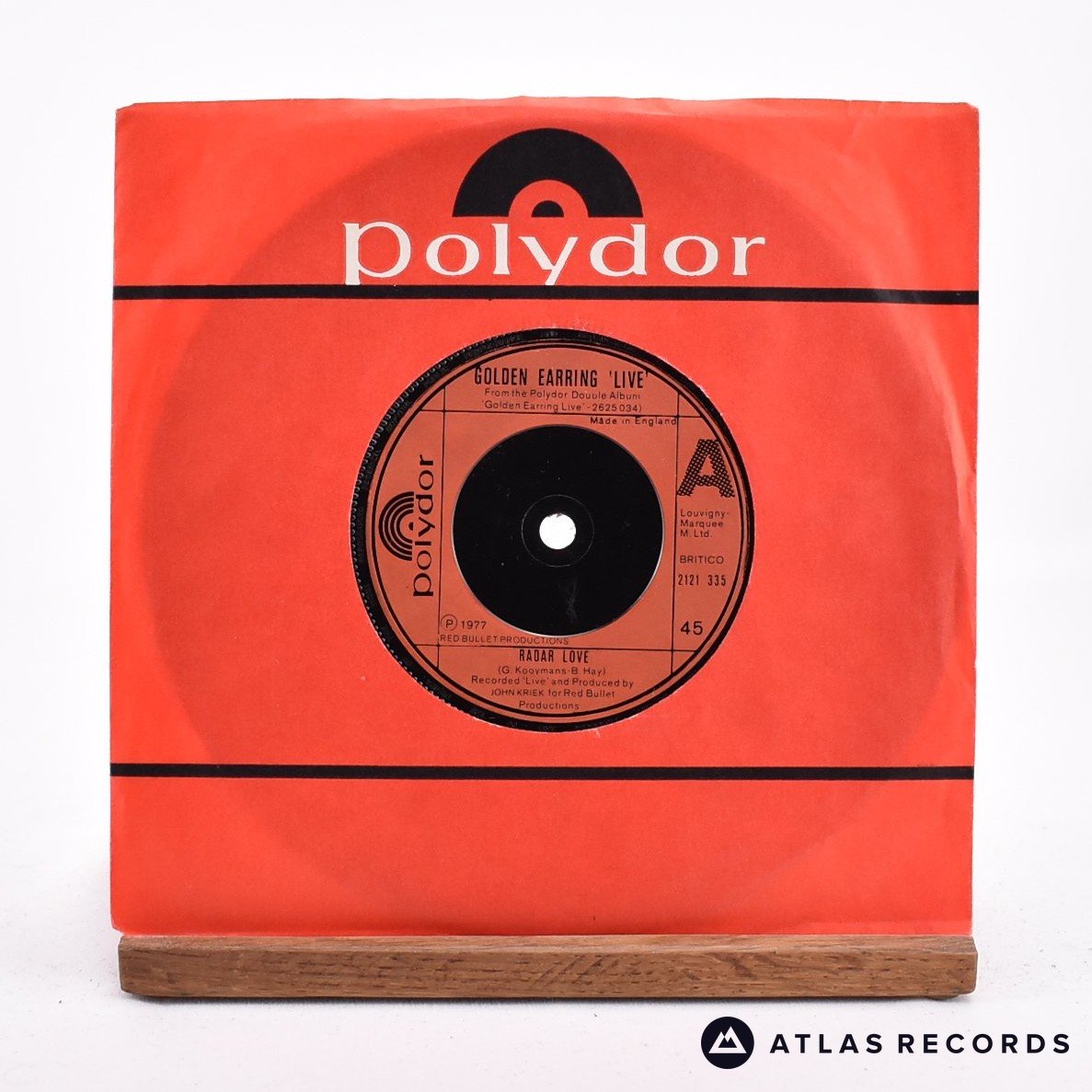 Golden Earring Radar Love 7" Vinyl Record - In Sleeve