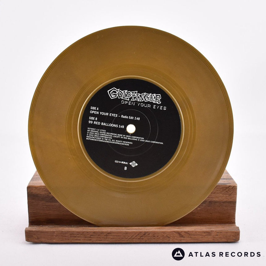 Goldfinger - Open Your Eyes - Gold Limited Edition 7" Vinyl Record - NM/NM