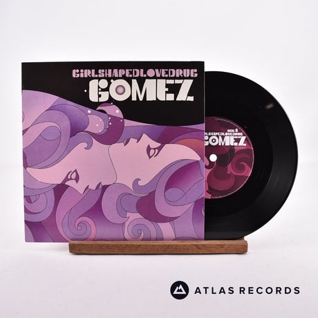 Gomez Girlshapedlovedrug 7" Vinyl Record - Front Cover & Record